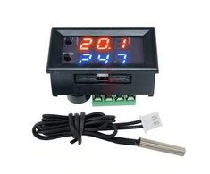 Oem Termostatas 12V W2 -50°C iki 110°C - Raudonas-mėlynas - su temperatūros reguliatoriumi