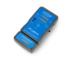 LANBERG NT-0403 Lanberg kabelių testeris, skirtas laidams, baigtiems RJ45, RJ-11, USB