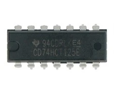 Texas Instruments Loginė grandinė CD74HCT125E - magistralės valdiklis - 4 kanalai