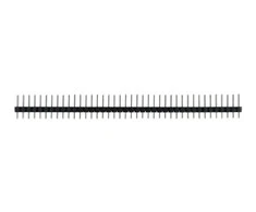 Tiesi auksinių kaiščių 2x40 jungtis su 2.54mm rastru - juoda - 10 vnt - justPi