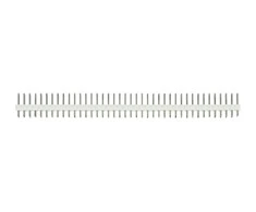 Tiesi auksinių kaiščių 2x40 jungtis su 2.54mm rastru - balta - 10 vnt - justPi