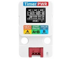 TimerPWR blokas – maitinimo valdymo modulis su 0.66 colio OLED ekranu – INA3221 – Įrenginio išplėtimo modulis – M5Stack U189