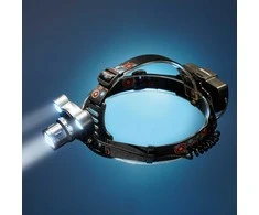 Tiross Žibintuvėlis ant galvos įkraunamas 10W CREE LED + 2x1W COB LED, fokusuojamu spinduliu