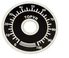 Oem TOPVR potenciometro rankenėlės skalė 0-100 - potenciometro ratukas