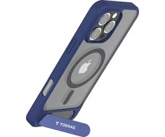 Torras Pstand serijos dėklas, skirtas iPhone 16 Pro (mėlynas)