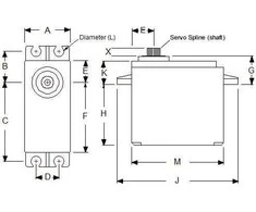 Tower Pro TowerPro SG-5010 servo – 39 g – 5.5kg/cm