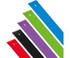 TPE mankštos juostų rinkinys 2m - Long Band Ls-1, 1-5kg, 5 juostos, REBEL ACTIVE