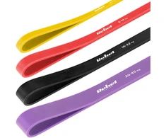TPE mankštos juostų rinkinys - Power Band PT-S7, 4-82 kg, 7 TPE juostos, REBEL ACTIVE