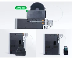 TPU kaitinimo siūlelio padavimo pagalbinis modulis Bambu Lab P1, P2, X1, X2 ir H2 serijos spausdintuvams