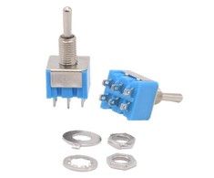 Oem Tumblerinis jungiklis - 6A - 125V - 2 padėtys - MTS-202 - 6 kontaktų