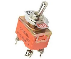 Oem Tumblerinis jungiklis - E-TEN1221 - 15A - 250V - 2 padėtys - 4 kontaktai