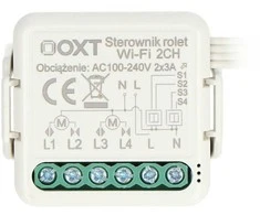 Tuya – 2 kanalų mini WiFi roletų valdiklis – Android/iOS aplikacija – OXT SWT28