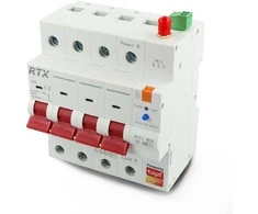 Tuya - 3 fazių WiFi saugiklis su energijos skaitikliu - 4P 16A - RTX WCB16-4P