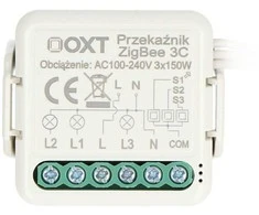 Tuya – 3 kanalų mini relė – ZigBee – Android/iOS programa – OXT T263