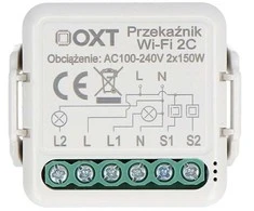 Tuya – dviejų kanalų mini relė – WiFi – Android/iOS programa – OXT T222