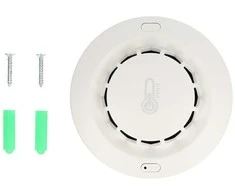 Tuya - išmanusis dūmų jutiklis su temperatūros ir drėgmės matavimu WiFi - RTX WSSTH3