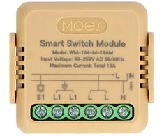 Tuya – mini WiFi siųstuvas su energijos matavimu – Android/iOS programa – Moes WM-104-M-16AM