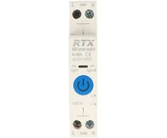Tuya - relė su energijos skaitikliu - 50A - WiFi - Android/iOS aplikacija - RTX WCR1-50