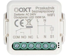 Tuya – vieno kanalo mini be įtampos relė – WiFi – Android/iOS programa – OXT T210