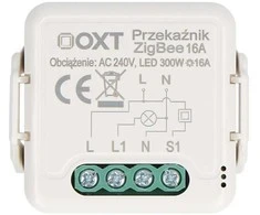 Tuya – vieno kanalo mini relė 16A – ZigBee – Android/iOS programa OXT SWTZ20
