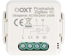 Tuya – vieno kanalo mini relė – ZigBee – Android/iOS programa – OXT T261
