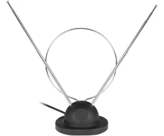TV vidinė antena su koaksialiniu kabeliu ir stovu