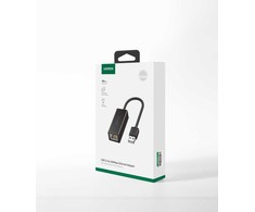 Ugreen Adapteris tinklo USB-A 2.0 - RJ45 10/100Mbit/s, juodas