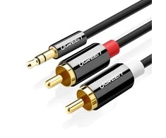 UGREEN AV116 3.5mm - 2RCA Cinch kabelis 5 m