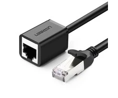 UGREEN Cat 6 FTP Ethernet RJ45 Extension Kištukas - Lizdas PatchCords ekranuotas 3m - Juodas