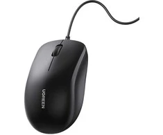 Ugreen Laidinė USB kompiuterinė pelė 1200 dpi, juoda