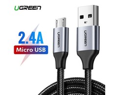 UGREEN micro USB kabelis QC 3.0 2.4A 1.5m - Juodas