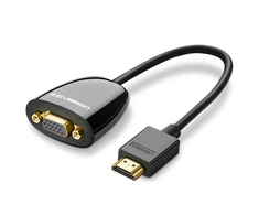 UGREEN MM105 HDMI - VGA Adapteris be garso juodas