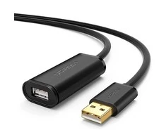 UGREEN US121 USB 2.0 prailginimo laidas Active 5m - Juodas