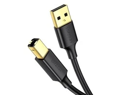 UGREEN US135 spausdintuvo kabelis USB 2.0 AB 1m - Juodas