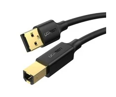 UGREEN US135 USB 2.0 AB spausdintuvo kabelis 5m - Juodas
