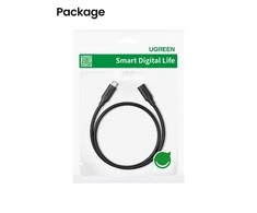 UGREEN USB-C 3.1 Gen2 lizdas - USB-C kištukas laidas 1m