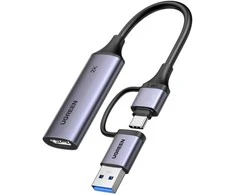 Ugreen Vaizdo įrašymo adapteris 2K@30Hz HDMI -> USB-A/USB-C
