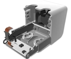 Ultimaker UlitMaker spausdinimo galvutės priekinio ventiliatoriaus laikiklio mazgas