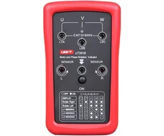 Fazių sekos ir variklio sukimosi krypties testeris ; 90÷600VAC; 15÷400Hz; IP40; CAT III 600V, UNI-T