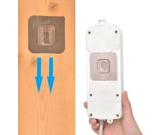Oem Universali kabykla nuotolinio valdymo pultui / telefonui / ilginamajam laidui ir kt, - 57x57mm - lipnus dviejų dalių laikiklis