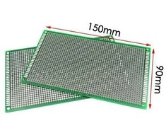 Oem Universali plokštė 90x150mm - dvipusė PCB - prototipo konstrukcija