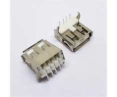 Oem USB 2.0AF lizdas 90° 14.0mm - 10 vnt -THT