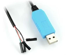 USB adapteris laidams su lizdu, su USB-UART keitikliu PL2303, Waveshare 7965