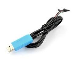 USB adapteris laidams su lizdu, su USB-UART keitikliu PL2303, Waveshare 7965
