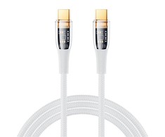 USB-C laidas USB-C Remax Explore, RC-C062, 1,2 m, 100 W, (baltas)