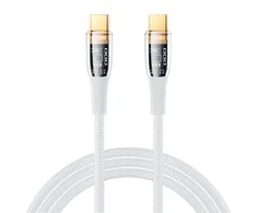 USB-C laidas USB-C Remax Explore, RC-C062, 1,2 m, 100 W, (baltas)