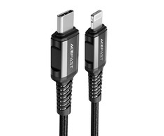 USB-C laidas į Lightning Acefast C1-01, 1.2 m (juodas)
