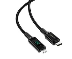 USB laidas Acefast C6-01 MFi PD30W USB-C to Lightning 1.2m juodas