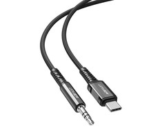 Audio adapteris Acefast C1-08 USB-C to 3.5mm (M) 1.2m juodas