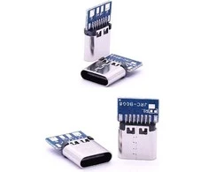 Oem USB C moteriškas lizdas – 4 kontaktų – ant PCB